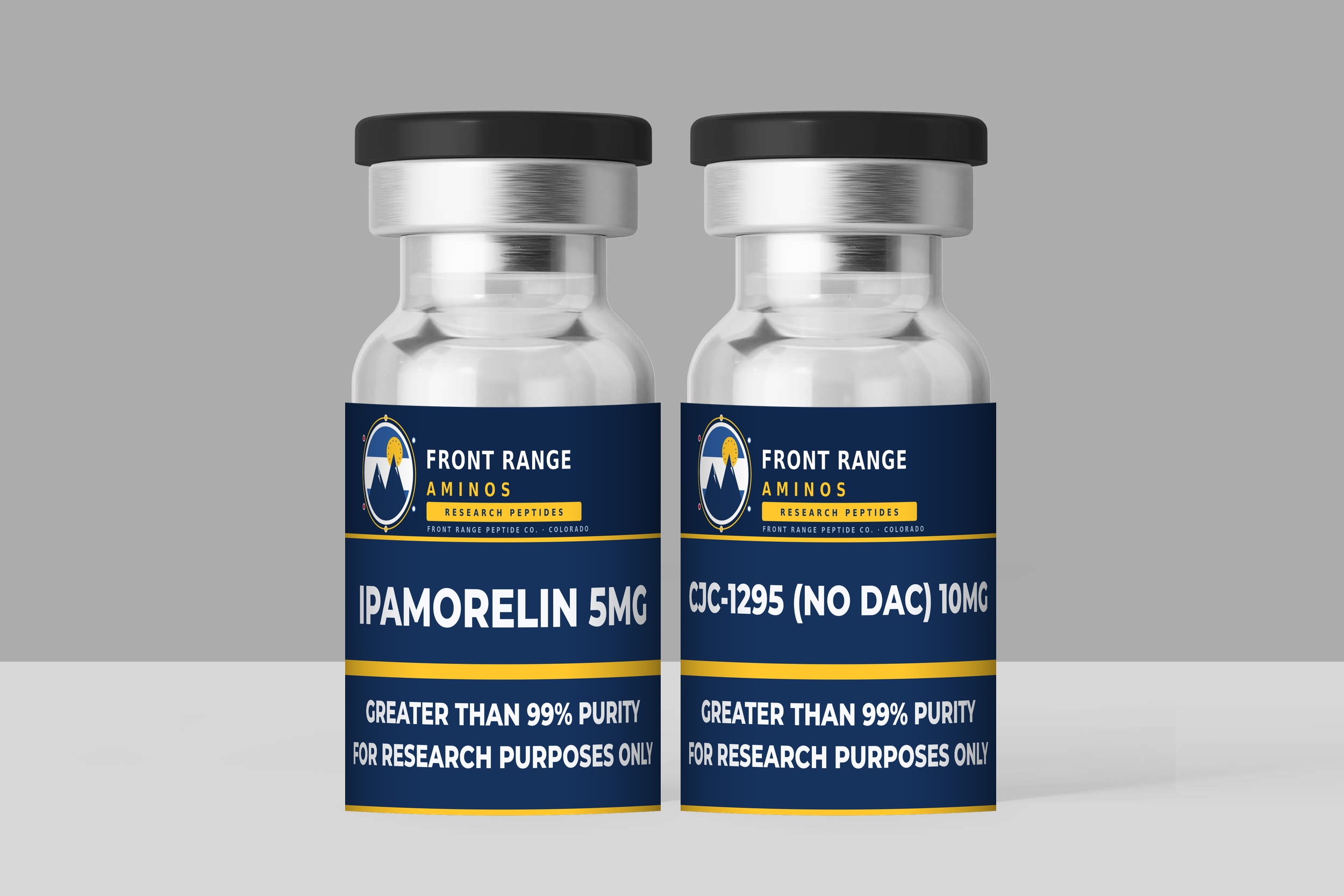 IPAMORELIN 5MG + CJC-1295 (NO DAC) 10MG research vial